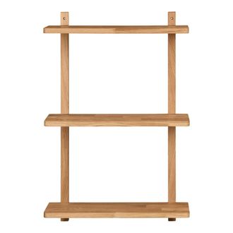 Moloo Estante de pared de roble macizo 50x75 cm