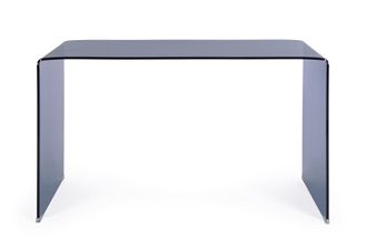 BIZZOTTO IRIDE glass desk 126X70 blue