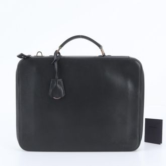Prada Black Leather Briefcase (Pre-Owned)