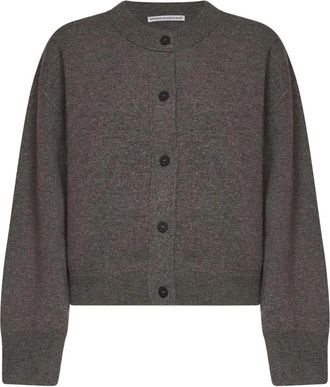 STUDIO NICHOLSON Arvine Cardigan - Dames - Vesten - Bruin - XS - Wol - Truien & Vesten