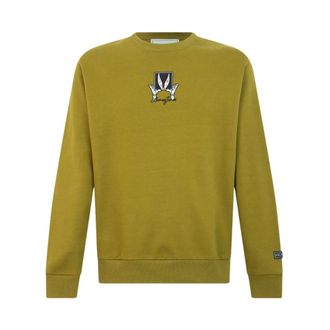 Iceberg Crew-Neck Sweatshirt - Heren - Sweatshirts & Hoodies - Groen - Maat: XL Katoen