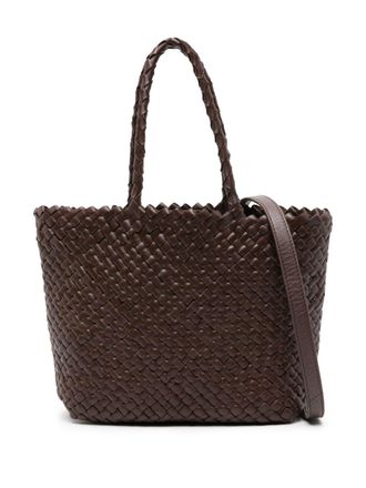 Dragon Diffusion Inside-Out leather tote bag - Brown