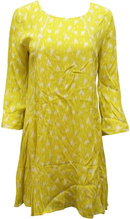 BA&SH Ba & sh Stacy A-line Mini Dress in Yellow Viscose