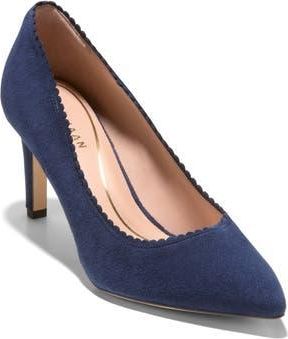 Cole Haan Bellport Pointed Toe Pump in Midnight Moon Sde at Nordstrom Rack, Size 9.5