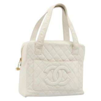 Chanel Pre-owned Vintage Hand Bag - Dames - Vintage Handtas - Wit - ONE Size - Vintage