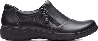 Clarks Womens Carleigh Ray Oxford, Black Leather, 4.5 UK