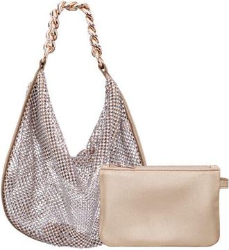 Nina Racquel Shoulder Bag in Gold at Nordstrom
