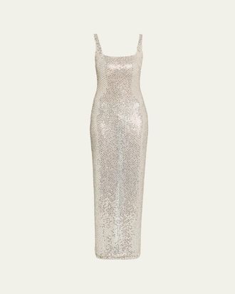 Retrof&ecirc;te Xiomara Sequined Dress