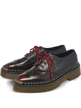 Burberry bissett platform brogue shoes - Black