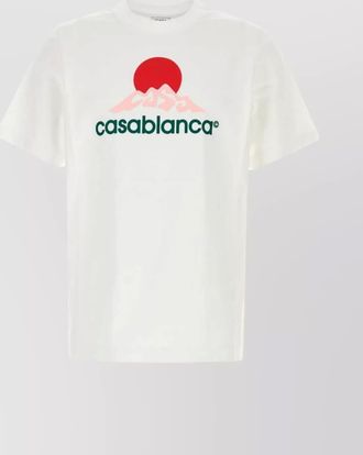 Casablanca crew neck graphic print short sleeves t-shirt
