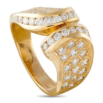 Luxury Bazaar 14K Yellow Gold 1.25ct Diamond Ring MF20-063026