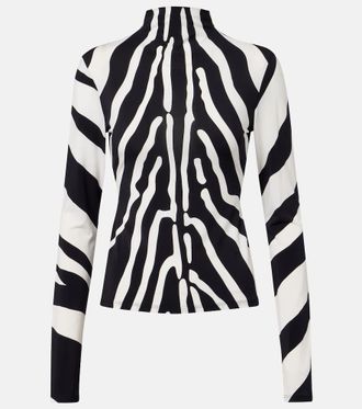 Ferragamo Zebra-print top