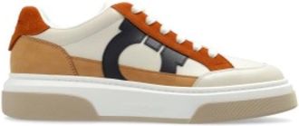 Ferragamo Cassina Gancini Low-Top Sneaker - Heren - Sneakers - Veelkleurig - 44 EU - Leer - Schoenen