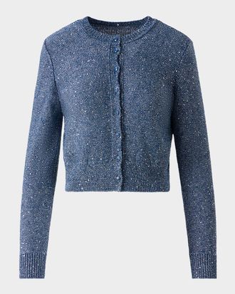 Akris Knit Cardigan with Sequins