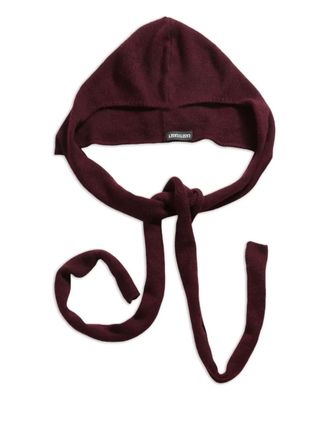 CASEY CASEY hooded tie scarf - women - Cashmere/Wool - One Size - Red