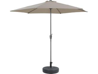 Habitat et Jardin Parasol De Jard&iacute;n Aluminio sol - Crudo - &Oslash;3m Con Base