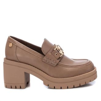 Xti Womens Heeled Moccasins In Light Brown