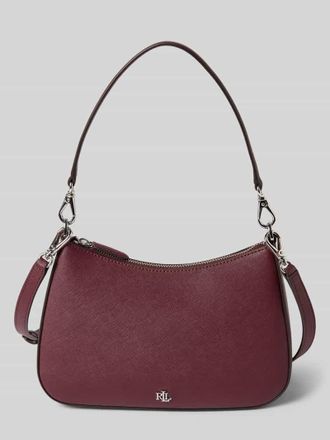 Lauren Ralph Lauren Handtasche mit Label-Applikation in Bordeaux, Gr&ouml;&szlig;e 1