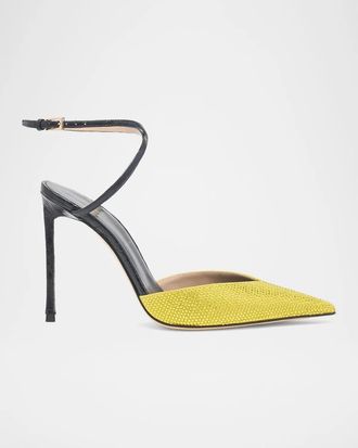 Tom Ford Selen 105MM Embellished Leather Pumps