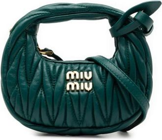 Miu Miu Pre-owned Mini Bags, female, Green, Size: ONE SIZE Pre-owned Mini Bag