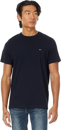 Tommy Hilfiger Short Sleeve Core Flag Crew Neck T-Shirts Mens Underwear Dark Navy : SM, Cotton
