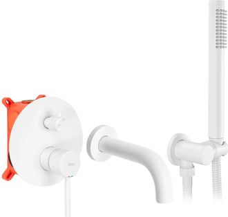 Rea Rea - Grifo De Ba&ntilde;era Emportado Oculto Lungo White + Box