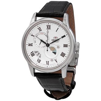 Orient Sun and Moon Automatic White Dial Mens Watch RA-AK0008S10B