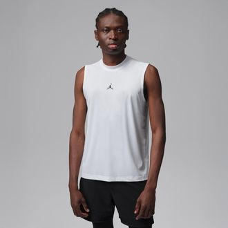 Nike Jordan Mens Jordan Sport Essentials Dri-FIT Sleeveless Top in White | IF0889-100