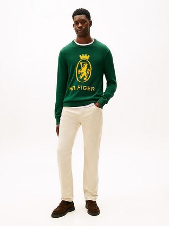 Tommy Hilfiger Mens Straight Fit Stretch Corduroy Pant - Beige - 33W x 30L