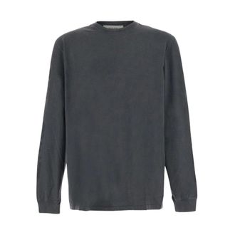 Golden Goose T-shirt a maniche lunghe tinta in capo - - Sweatshirts & Hoodies - Uomo - Grigio - L