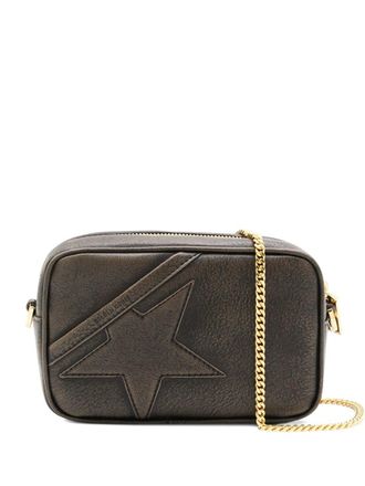 Golden Goose Mini Star Bag Treated Leather Body Gold Metal Details