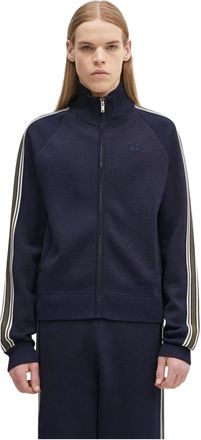 Wales Bonner Tide Track Top - Heren - Vesten met rits - Blauw - L - Polyester - Hoodies & sweatvesten