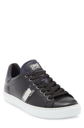 Roberto Cavalli Logo Plate Sneaker in Black at Nordstrom Rack, Size 11.5