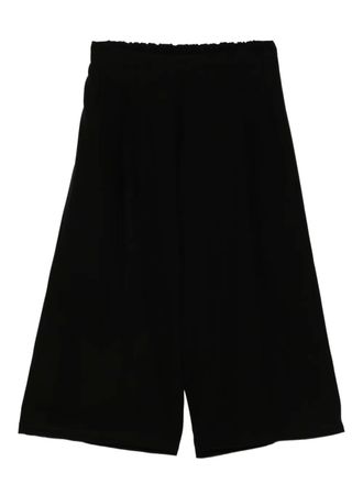 Yohji Yamamoto double satin croped pants - women - Polyester - 2 - Black