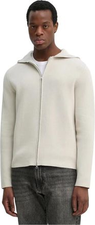 Sams&oslash;e & Sams&oslash;e Saniklas Vest - Heren - Vesten met rits - Beige - L - Katoen - Hoodies & sweatvesten