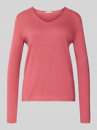 Tom Tailor Regular Fit Pullover aus Baumwoll-Viskose-Mix in Pink, Gr&ouml;&szlig;e XXXL
