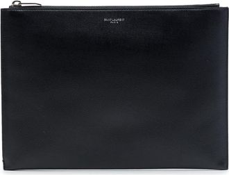 Saint Laurent Pre-owned Saint Laurent Grain De Poudre Zip Clutch Unisex WZ9XX2SGSVI2ATVZ