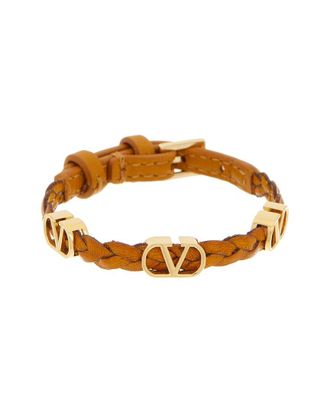 Valentino Vlogo Leather Bracelet