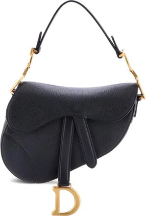 Dior Saddle Handbag Leather Mini shoulder bag - Zwart