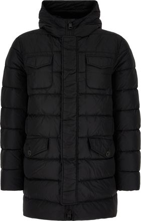 Herno Black Nylon Down Jacket