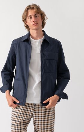 Belstaff Mens Cargo Overshirt in Dark Blue Cotton - Size X-Large