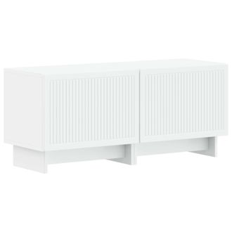 vidaXL Mueble De Tv Blanco Madera De Ingenier&iacute;a Vidaxl