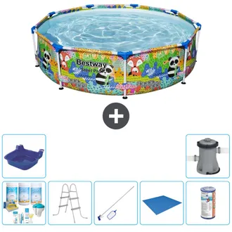 Bestway Piscina Bestway Steel Pro Redonda - Animales - 274x66 Cm - 7-piezas S21631