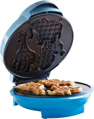 Brentwood Non-Stick Animal Shape Waffle Maker Machine in Blue at Nordstrom