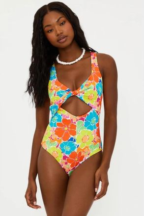 Beach Riot Tyler Swimsuit Womens Multi Keyhole Twist Front One Piece UPS953