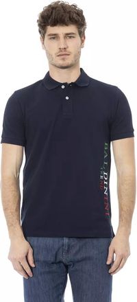 Baldinini Blue Cotton Men Polo Mens Shirt