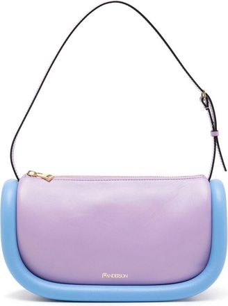 J.W.Anderson Bumper-15 colour-block shoulder bag - women - Lambskin/CALFSKIN - OS - Purple