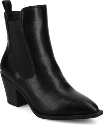 Journee Collection Womens Rosemary Western Chelsea Booties