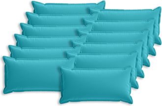 vidaXL Funda De Almohada 12 Uds. Houten Tuquesa 40 X 80 Cm Poli&eacute;ster Vidaxl