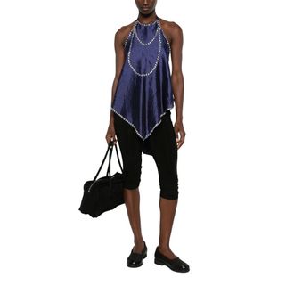 Gimaguas Belle Jewel Top - Dames - Tops - Blauw - Maat: XS Zijde